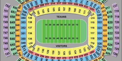 ਹਾਯਾਉਸ੍ਟਨ Texans ਸੀਟ ਨਕਸ਼ਾ